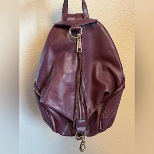 Rebecca Minkoff Julian Backpack (Burgundy Leather)